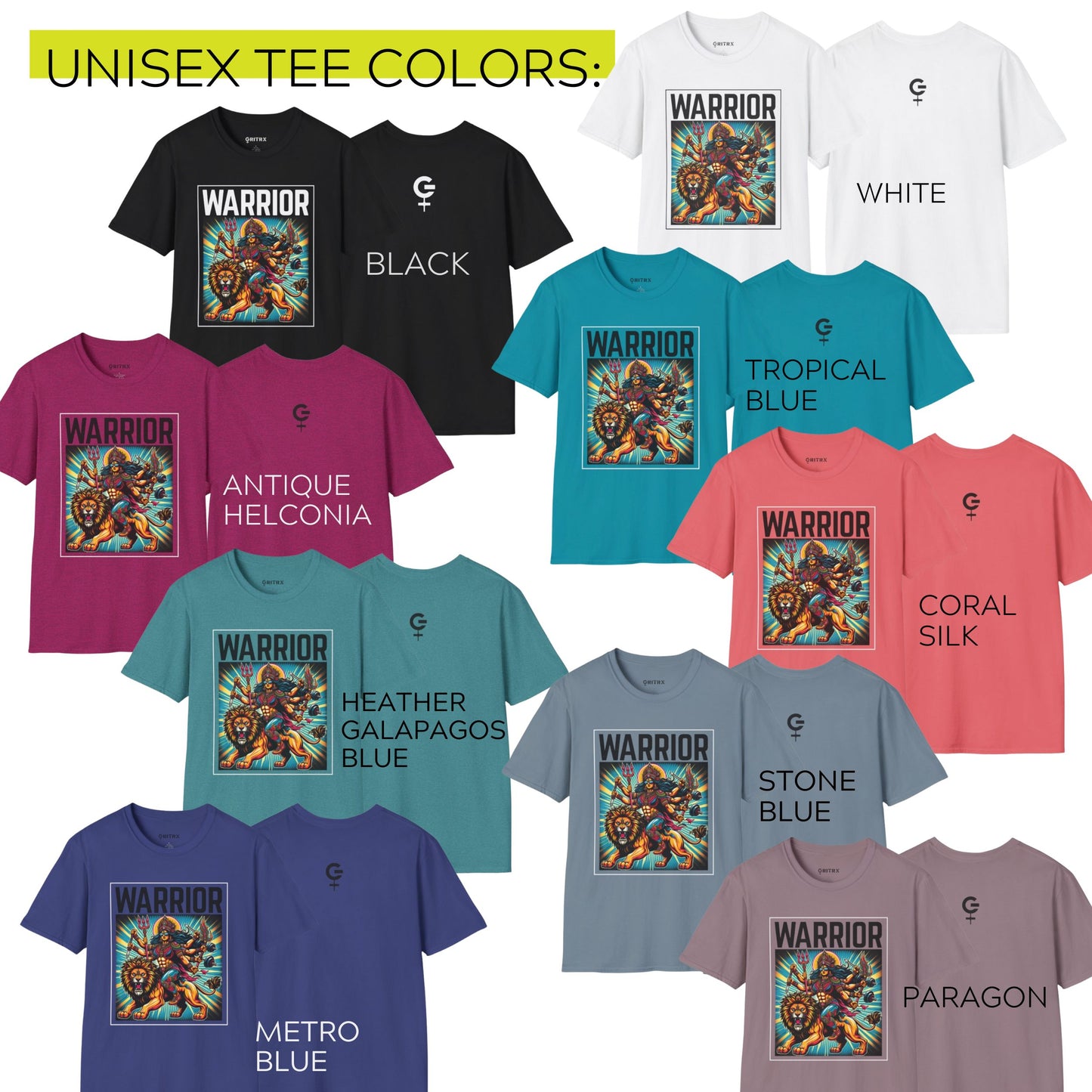 Durga Warrior - Power Yoga | Bold Gym Shirt for Strength & Empowerment