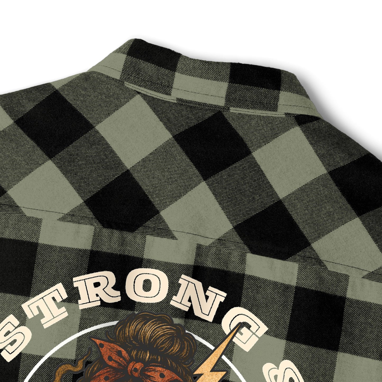 Strong & Unapologetic Flannel – Unisex Heavyweight Plaid