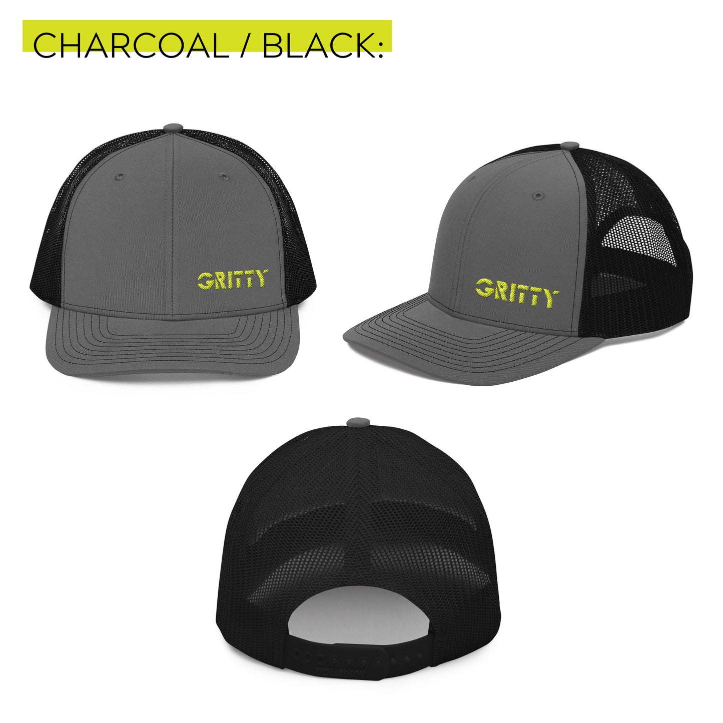 Gritty Gym Hat - Embroidered Trucker Cap