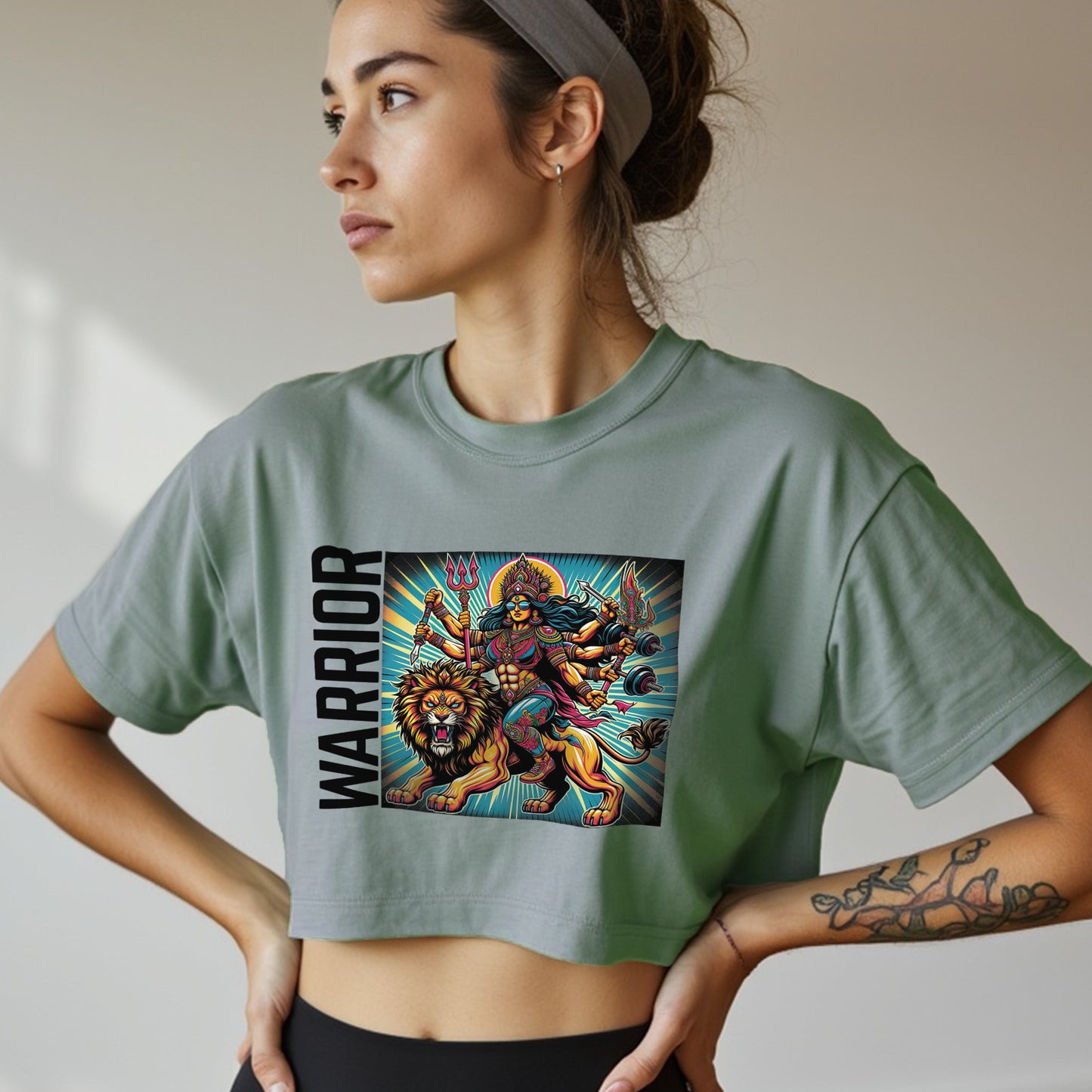 Durga Warrior - Power Yoga | Bold Gym Shirt for Strength & Empowerment