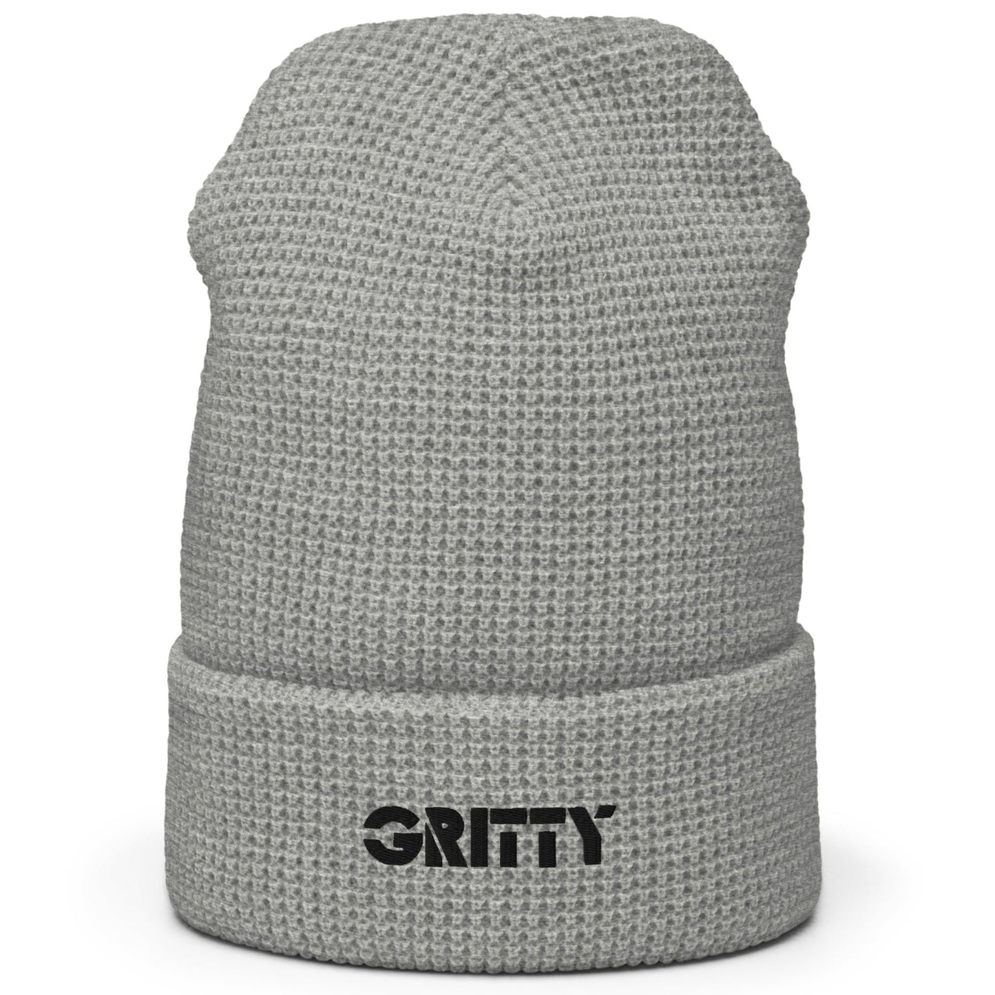 Gritty Embroidered Waffle Beanie
