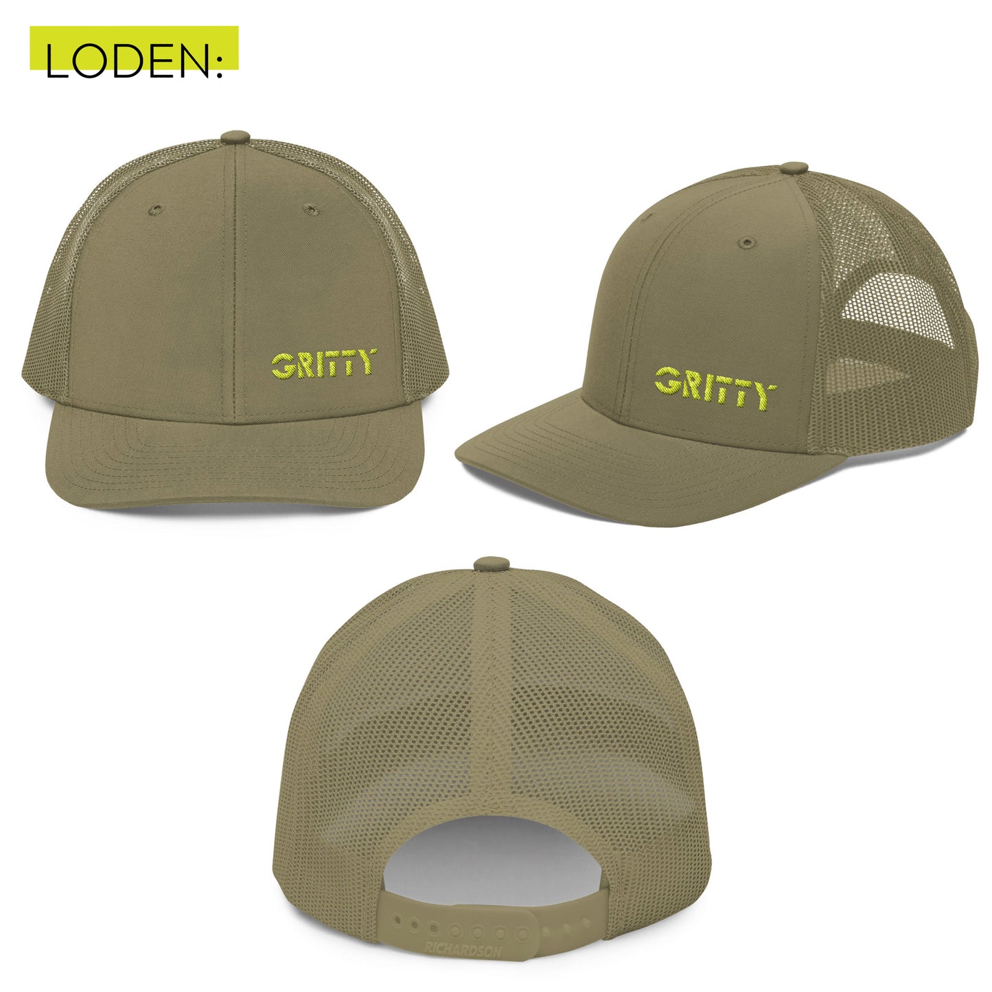 Gritty Gym Hat - Embroidered Trucker Cap
