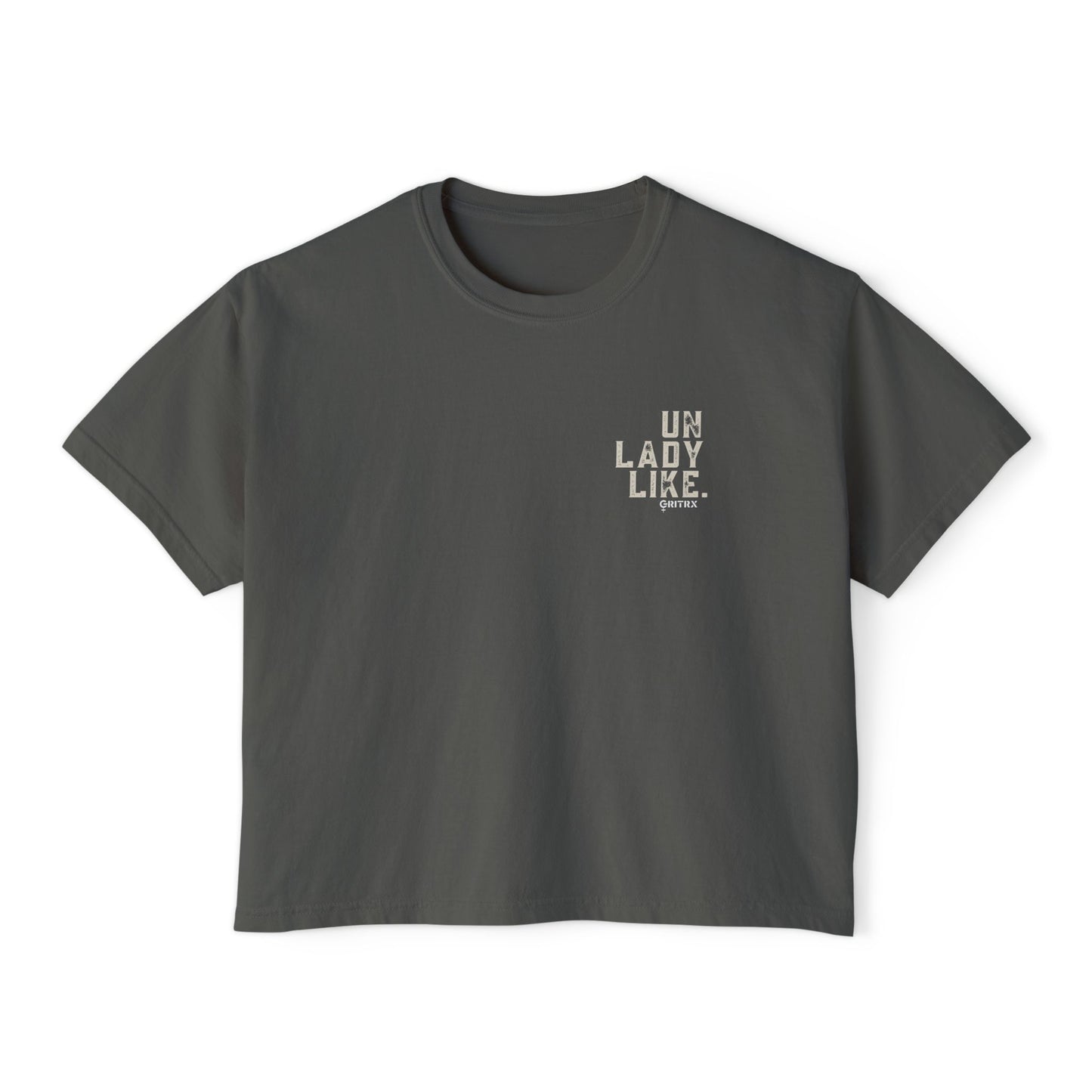 Unladylike Strength Boxy Tee - Oversized Workout Shirt