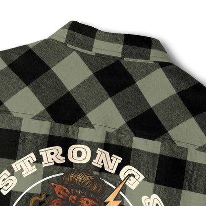 Strong & Unapologetic Flannel – Unisex Heavyweight Plaid