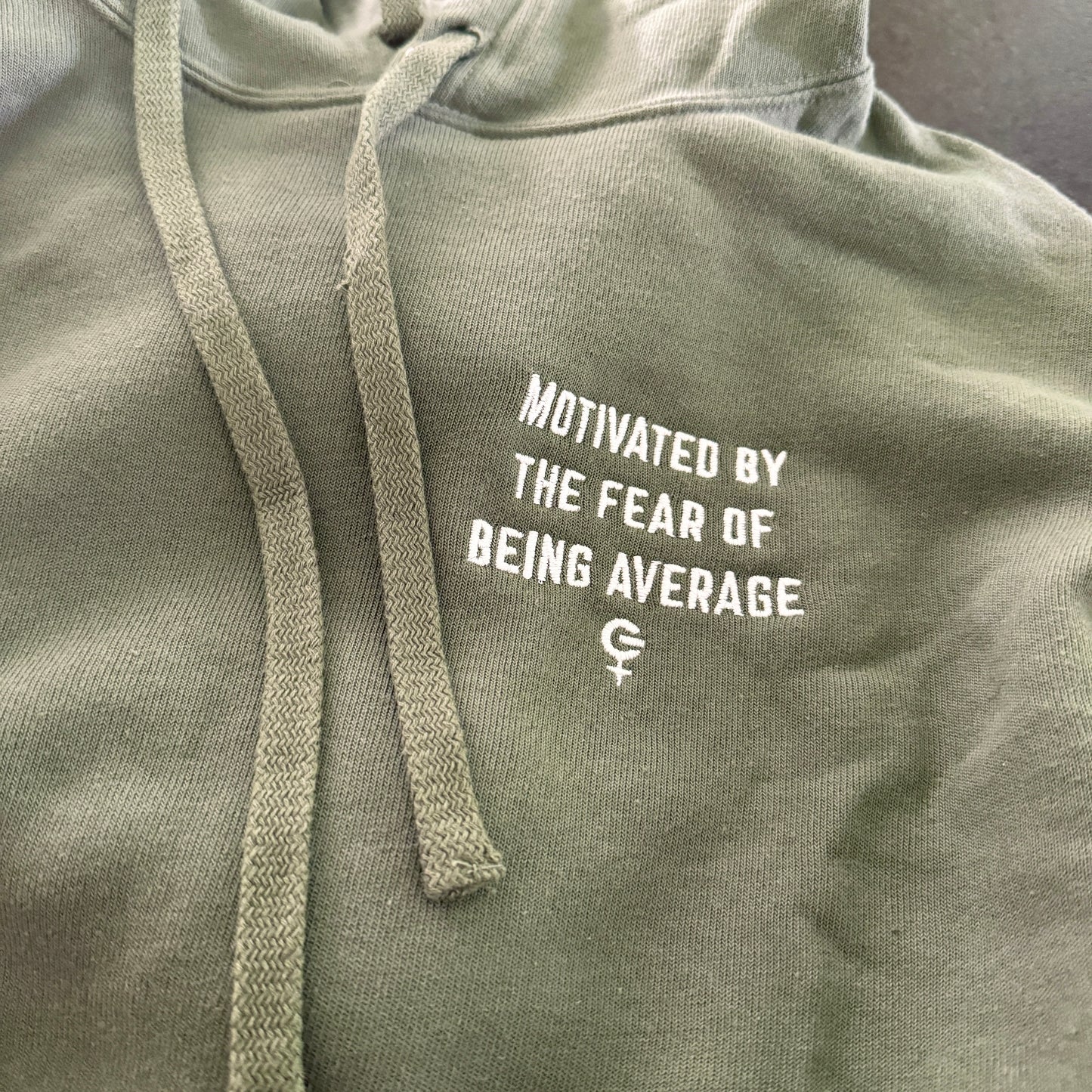 Motivated Embroidered Crop Hoodie