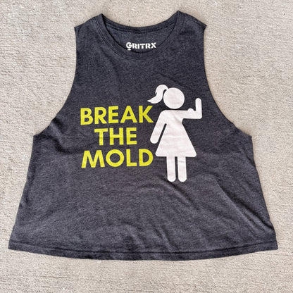 Break the Mold - Empowering Feminist Crop Tee
