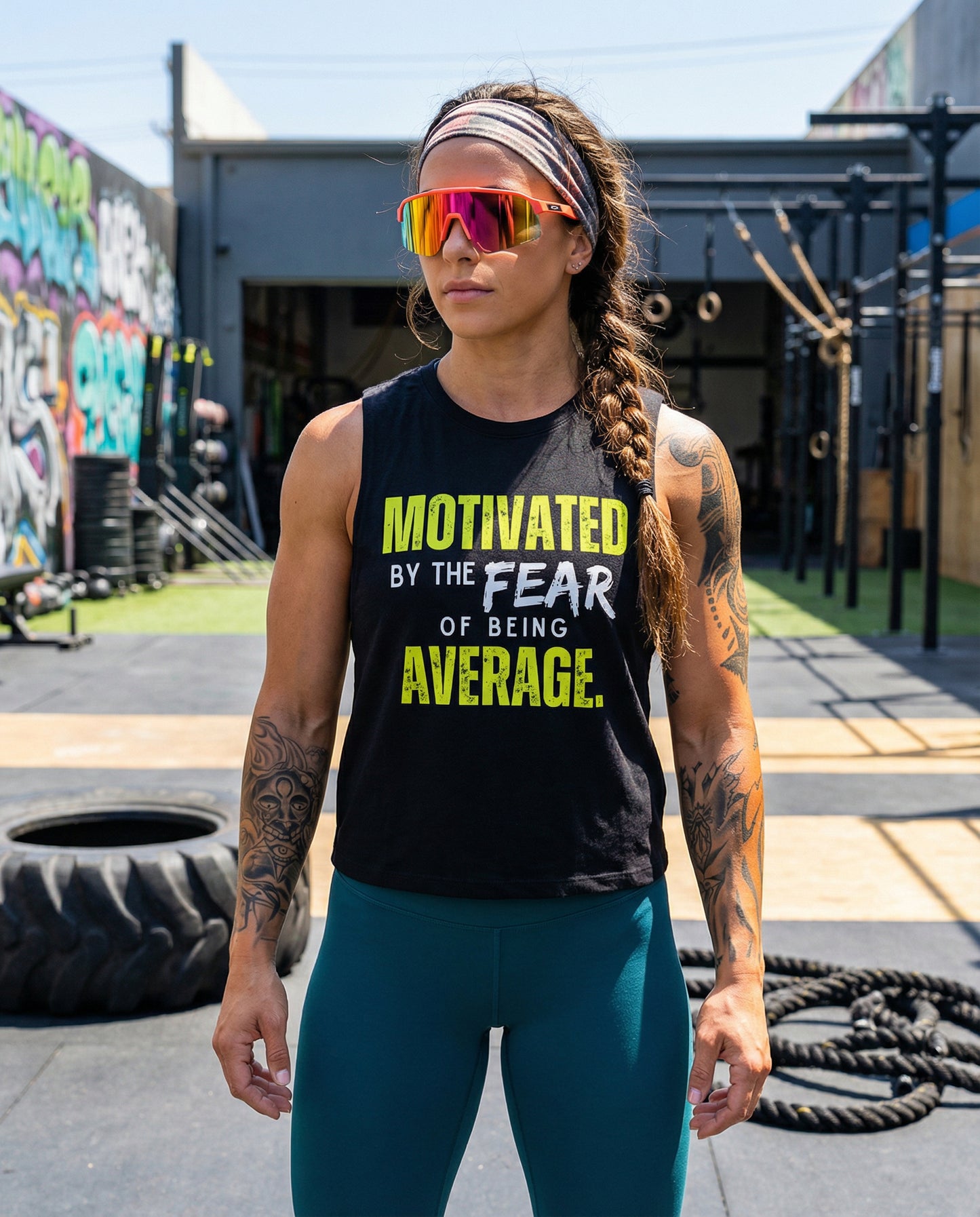 Motivated - Crop Gym Shirt