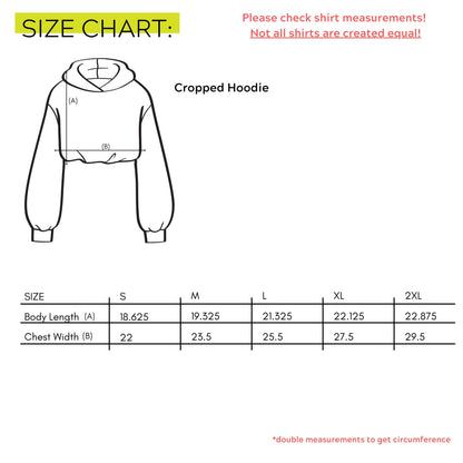 Motivated Embroidered Crop Hoodie