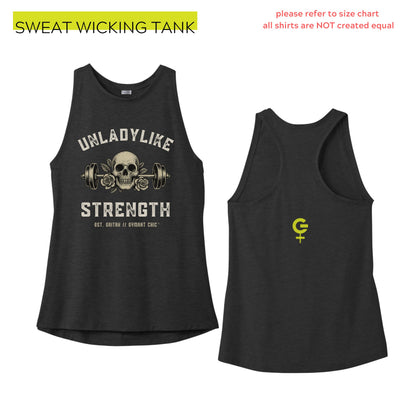 Unladylike Strength Boxy Tee - Oversized Workout Shirt